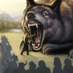 Огромный волк