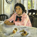 Девочка с персиками