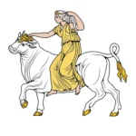 На быке