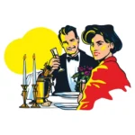 При свечах
